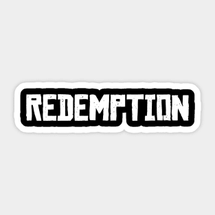 Red Dead Redemption 2 Redemption White Sticker